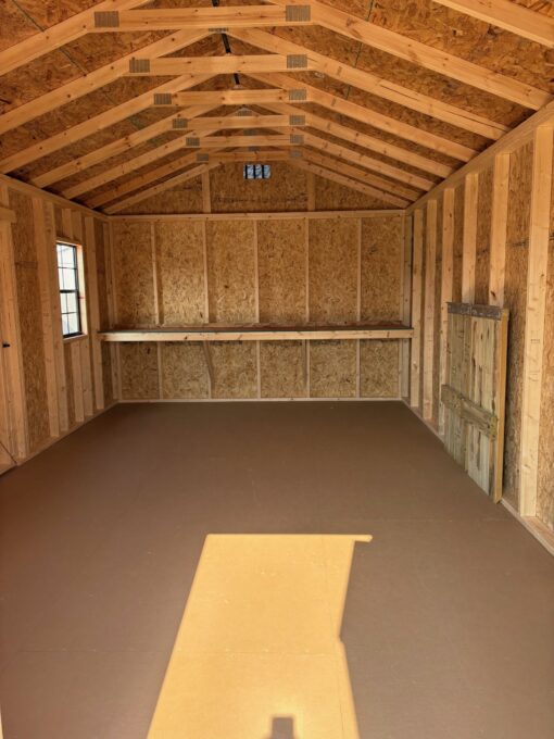 12'x20' Economy Ranch Gable Wood Shed