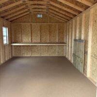 12'x20' Economy Ranch Gable Wood Shed