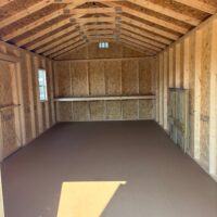 12'x24' Economy Ranch Gable Wood Shed