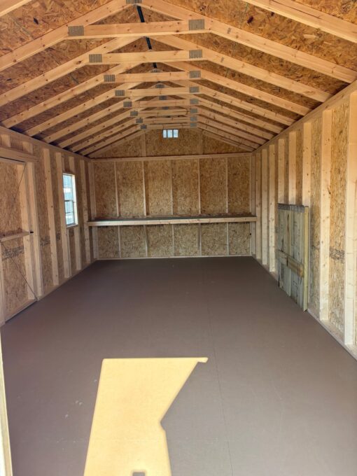 12'x24' Economy Ranch Gable Wood Shed