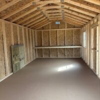 12'x24' Economy Ranch Gable Wood Shed