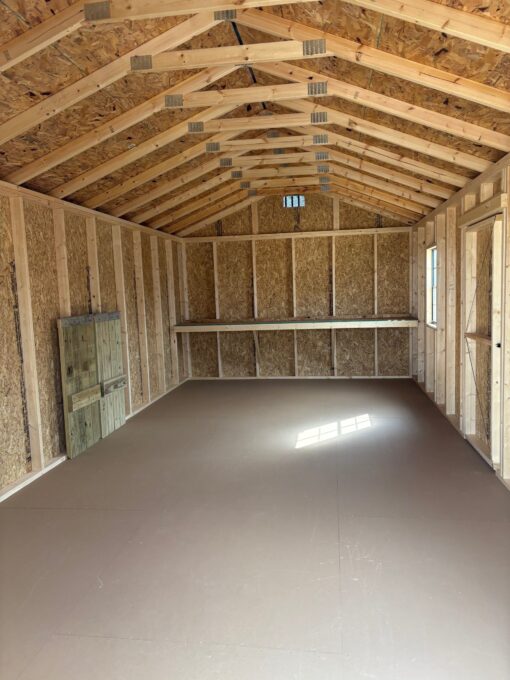 12'x24' Economy Ranch Gable Wood Shed