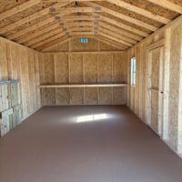 12'x24' Economy Ranch Gable Wood Shed