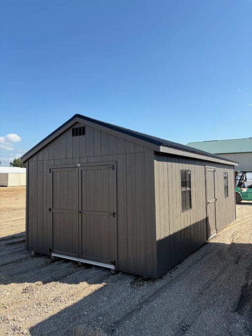 12'x24' Economy Ranch Gable Wood Shed