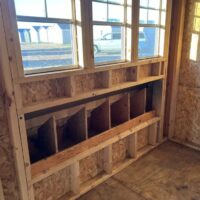 8'x12' Quaker Gable Wood Panel Chicken Coop