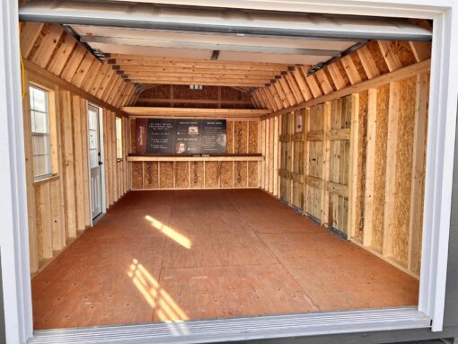 12'x24' High Barn Wood Panel Garage