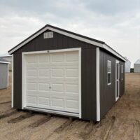 12'x24' Economy Ranch Wood Panel Garage