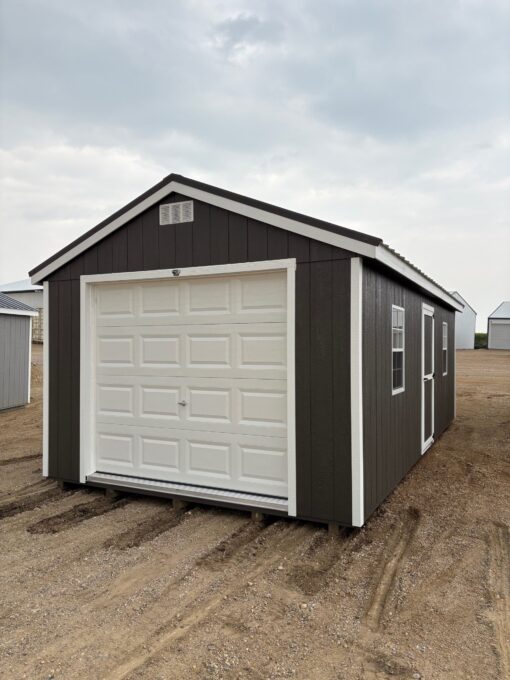 12'x24' Economy Ranch Wood Panel Garage