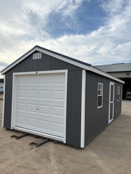 12'x24' Economy Ranch Wood Panel Garage
