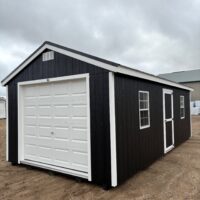 12'x24' Economy Ranch Wood Panel Garage