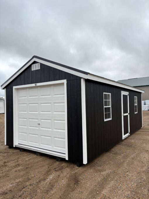 12'x24' Economy Ranch Wood Panel Garage