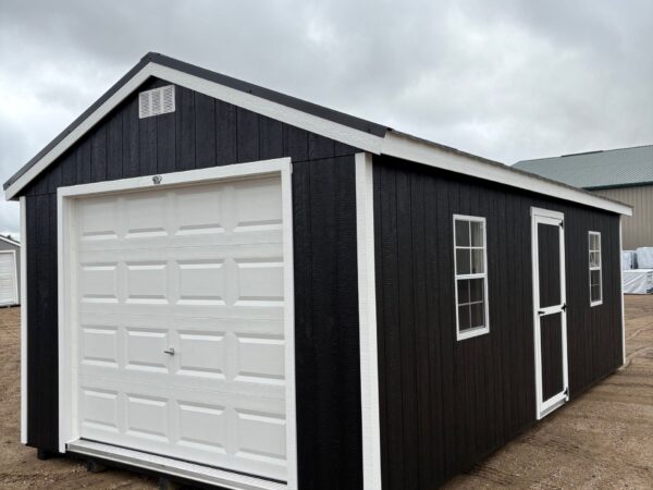12'x24' Economy Ranch Wood Panel Garage