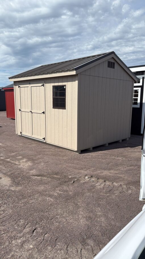 10'x12' Economy Ranch Gable Wood Shed