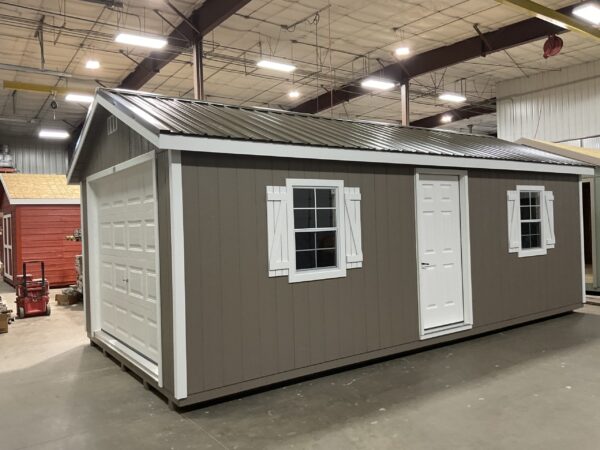 12'x24' Ranch Gable Wood Panel Garage