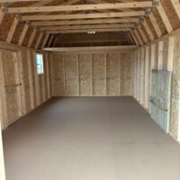 12'x24' Economy High Barn Wood Shed