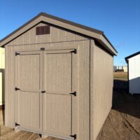 8'x12' Economy Ranch Gable Wood Shed