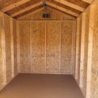 8'x12' Economy Ranch Gable Wood Shed