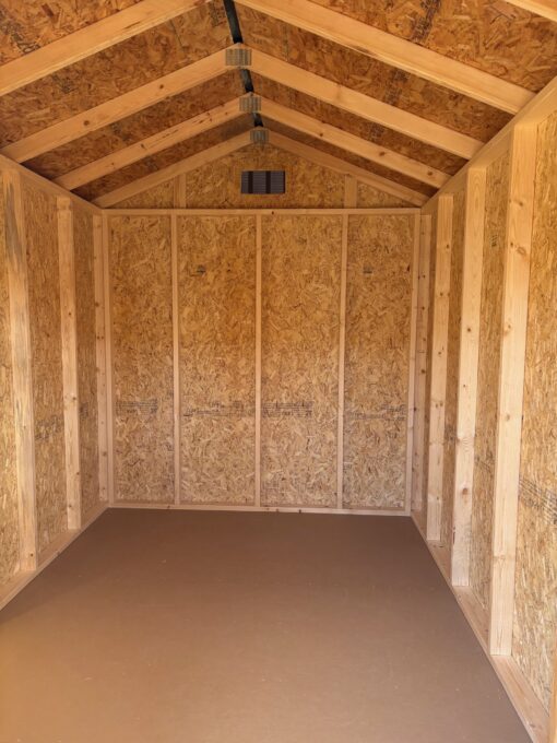 8'x12' Economy Ranch Gable Wood Shed