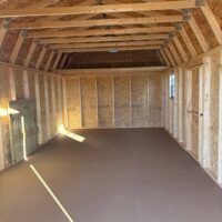 12'x24' Economy High Barn Wood Shed