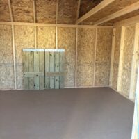 12'x16' Economy High Barn Wood Shed