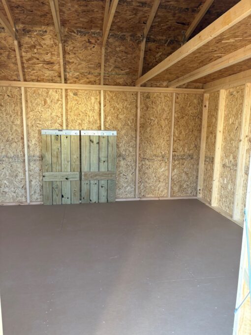 12'x16' Economy High Barn Wood Shed