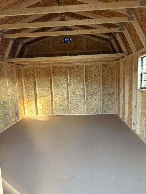 12'x16' Economy High Barn Wood Shed