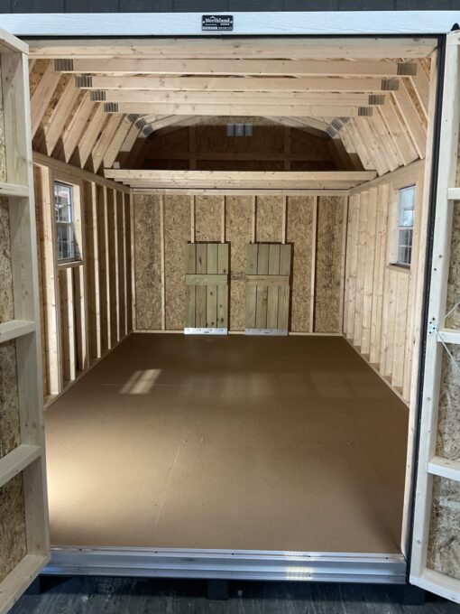 10'x16' High Barn Wood Panel Shed