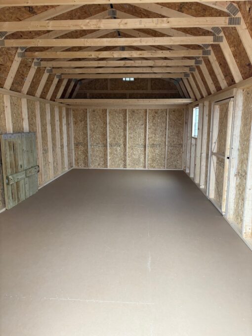 12'x24' Economy High Barn Wood Shed
