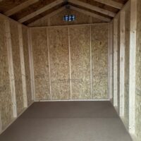 8'x12' Economy Ranch Gable Wood Shed