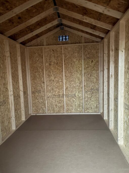 8'x12' Economy Ranch Gable Wood Shed