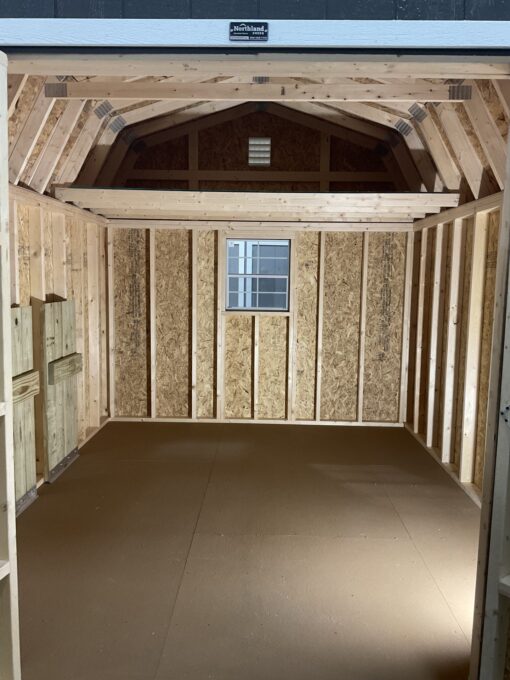 10'x12' High Barn Wood Panel Shed