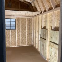 10'x12' High Barn Wood Panel Shed