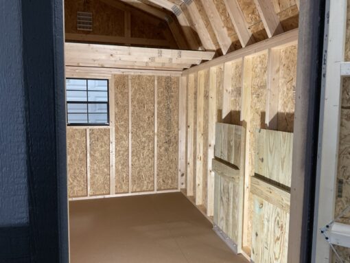 10'x12' High Barn Wood Panel Shed