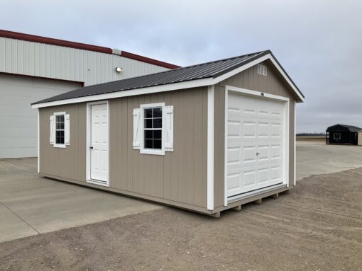 12'x24' Ranch Gable Wood Panel Garage