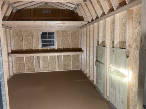 10'x16' High Barn Wood Panel Shed