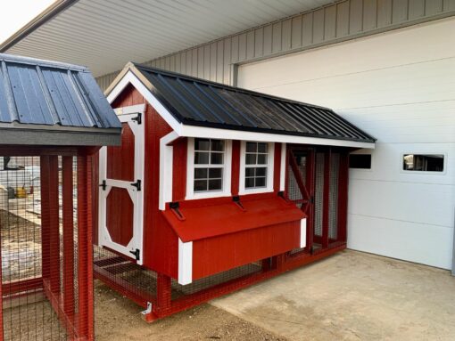 6'x12' Quaker Chicken Coop Combo