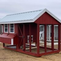 6'x12' Quaker Chicken Coop Combo