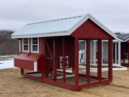 6'x12' Quaker Chicken Coop Combo