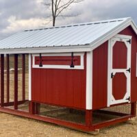 6'x12' Quaker Chicken Coop Combo