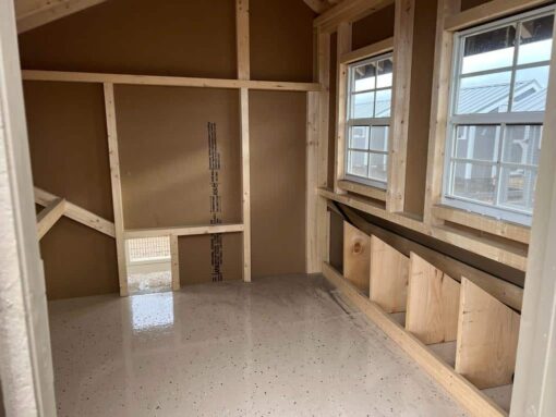 6'x12' Quaker Chicken Coop Combo