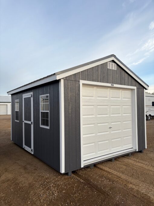 12'x16' Economy Ranch Wood Panel Garage