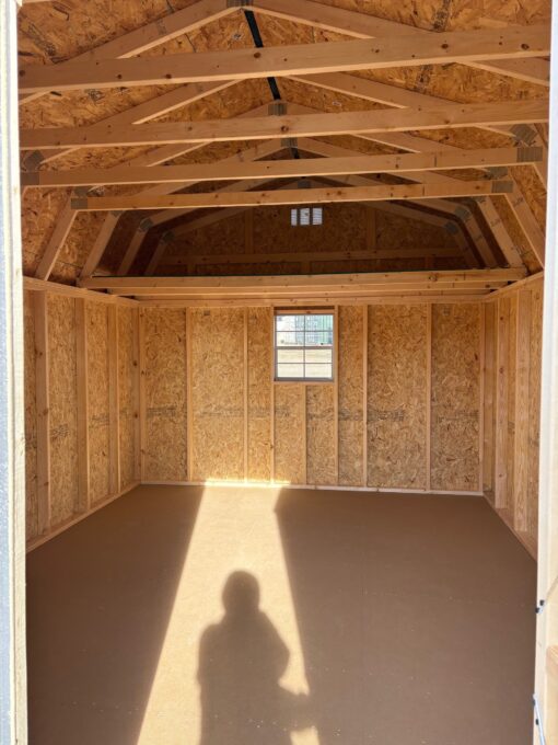 12'x16' Economy High Barn Wood Shed