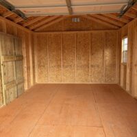 12'x16' Economy Ranch Wood Panel Garage