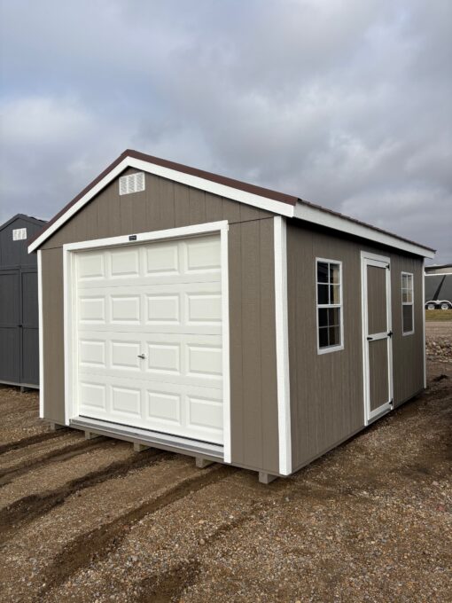 12'x16' Economy Ranch Wood Panel Garage