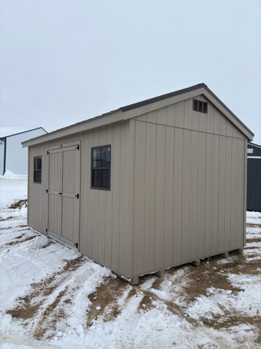 10'x16' Economy Ranch Gable Wood Shed
