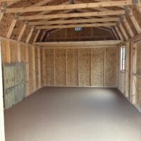 12'x20' Economy High Barn Wood Shed