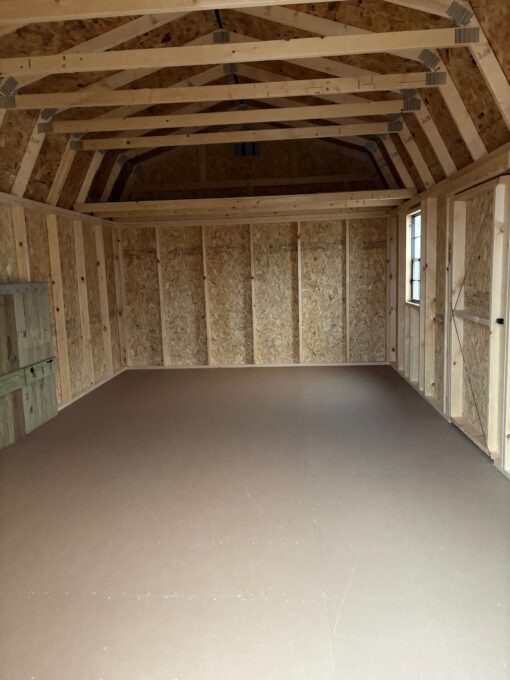 12'x20' Economy High Barn Wood Shed