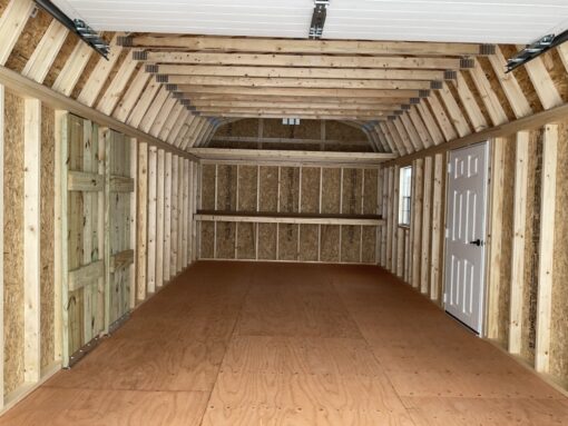 12'x28' High Barn Wood Panel Garage