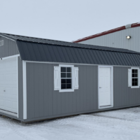 12'x28' High Barn Wood Panel Garage