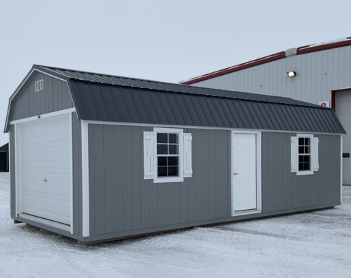 12'x28' High Barn Wood Panel Garage